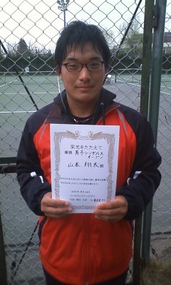 03/26(金) 男子シングルス オープン 優勝＜東大宮テニスクラブ＞
