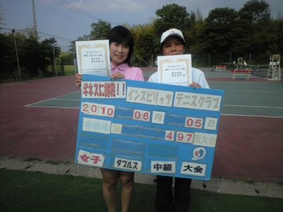 06/05(土) TENNIS SUPPORT CUP 女子ダブルス 中級 優勝＜インスピリッツテニスクラブ＞