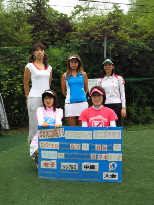07/09(金) 女子シングルス 中級＜インスピリッツテニスクラブ＞
