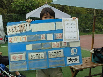  06/03(金) 女子シングルス オープン 優勝＜インスピリッツテニスクラブ＞
