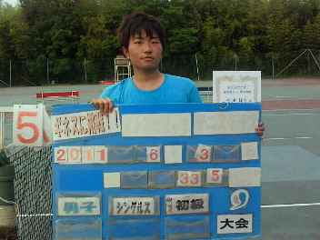  06/03(金) 男子シングルス 初級 優勝＜インスピリッツテニスクラブ＞