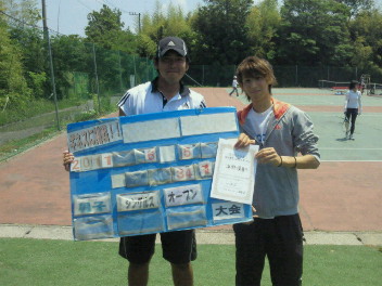  06/06(月) 男子シングルス オープン 優勝＜インスピリッツテニスクラブ＞