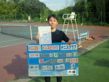  06/23(木) 男子シングルス オープン 優勝＜インスピリッツテニスクラブ＞