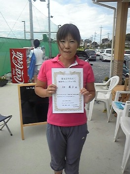 07/18(月) 女子シングルス 中級 優勝＜オールウェイズテニスクラブ＞