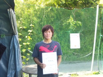06/26(火) 男子シングルス オープン 優勝＜インスピリッツテニスクラブ＞