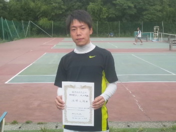 09/27(木) 男子シングルス 中級 優勝＜インスピリッツテニスクラブ＞