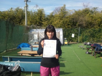 02/22(金) 女子シングルス オープン 優勝＜インスピリッツテニスクラブ＞