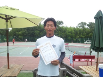 07/25(木) 男子シングルス オープン 優勝＜インスピリッツテニスクラブ＞