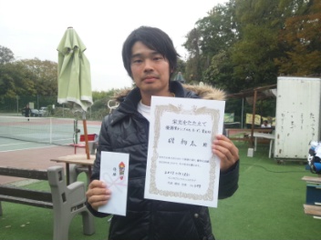11/25(月) 男子シングルス オープン 賞金付 優勝＜インスピリッツテニスクラブ＞