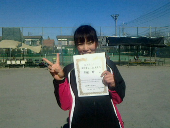 01/23(月) 女子シングルス オープン 優勝＜イケノヤテニススクール＞