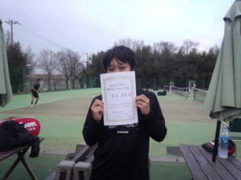 03/01(水) 男子シングルス 初級 優勝＜インスピリッツテニスクラブ＞