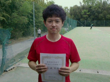 04/26(水) 男子シングルス オープン 優勝＜インスピリッツテニスクラブ＞