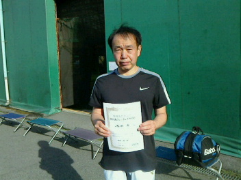 04/27(木) 男子シングルス 初中級 優勝＜トマトインドアテニスクラブ＞