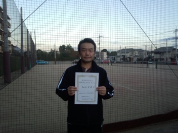 10/31(火) 男子シングルス オープン 優勝＜東大宮テニスクラブ＞