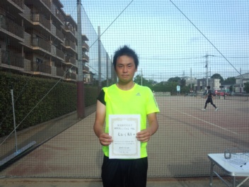 06/26(火) 男子シングルス 中級 優勝＜東大宮テニスクラブ＞