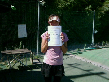 06/29(金) 女子シングルス オープン 優勝＜インスピリッツテニスクラブ＞