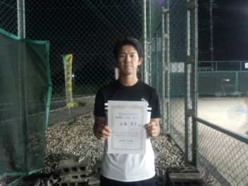 09/24(月) 男子シングルス オープン 優勝＜エステス・テニスパーク＞