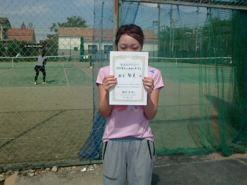 09/30(月) 女子シングルス オープン 優勝＜イケノヤテニススクール＞
