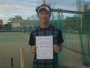 09/30(月) 男子シングルス オープン 優勝＜イケノヤテニススクール＞