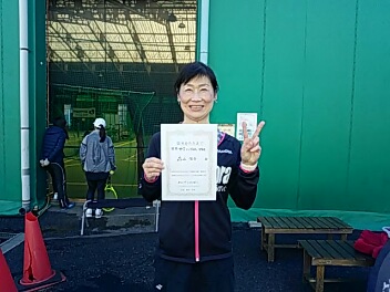 12/31(火) 女子シングルス 中級 優勝＜トマトインドアテニスクラブ＞