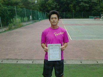 08/21(金) 男子シングルス オープン 優勝＜インスピリッツテニスクラブ＞