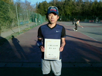 01/25(月) 男子シングルス 初級 優勝＜インスピリッツテニスクラブ＞