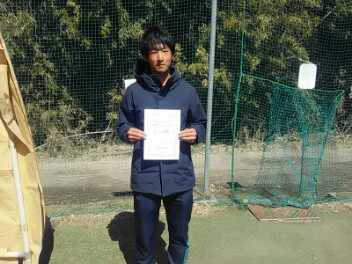 03/24(火) 男子シングルス オープン 優勝＜インスピリッツテニスクラブ＞