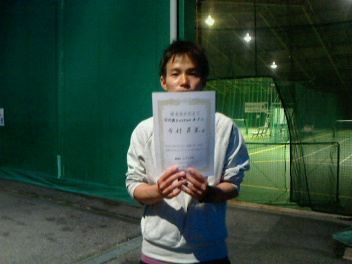 03/26(木) 男子シングルス オープン 優勝＜トマトインドアテニスクラブ＞