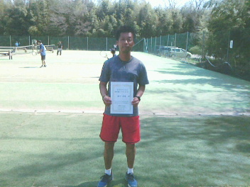 03/26(木) 男子シングルス オープン 優勝＜インスピリッツテニスクラブ＞