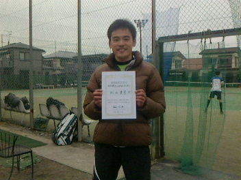 03/30(月) 男子シングルス オープン 優勝＜イケノヤテニススクール＞