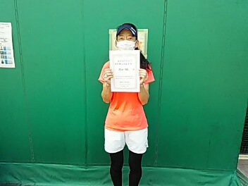 08/30(日) 女子シングルス オープン 優勝＜トマトインドアテニスクラブ＞