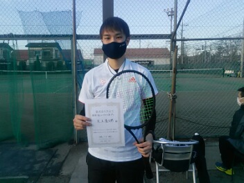 01/25(月) 男子シングルス オープン 優勝＜イケノヤテニススクール＞