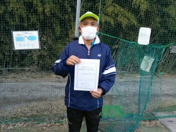 03/23(火)男子シングルス 中級 優勝＜インスピリッツテニスクラブ＞
