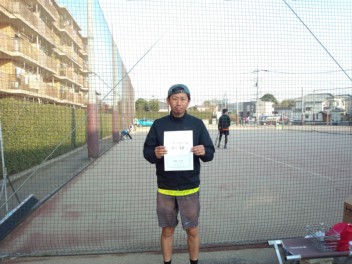 03/23(火) 男子シングルス 中上級 優勝＜東大宮テニスクラブ＞