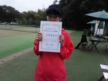 05/24(月)女子シングルス 初級 優勝＜インスピリッツテニスクラブ＞