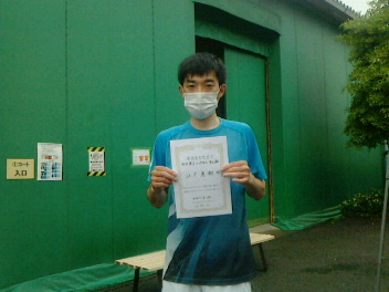 05/27(木) 男子シングルス 中上級 優勝＜トマトインドアテニスクラブ＞