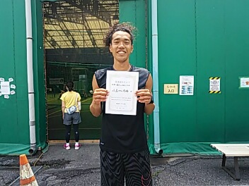 05/28(金) 男子シングルス オープン 優勝＜トマトインドアテニスクラブ＞
