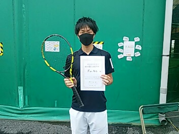 06/30(水) 男子シングルス オープン 優勝＜トマトインドアテニスクラブ＞