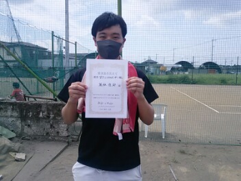 07/23(金)男子シングルス 中上級 優勝＜大熊テニスクラブ＞