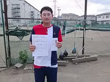 07/24(土) 男子シングルス オープン 賞金付 優勝＜大熊テニスクラブ＞