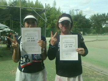 08/22(日) 女子ダブルス オープン 優勝＜インスピリッツテニスクラブ＞