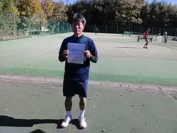 11/24(水) 男子シングルス オープン 優勝＜インスピリッツテニスクラブ＞