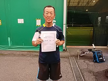 05/20(金) 男子シングルス オープン 優勝＜トマトインドアテニスクラブ＞