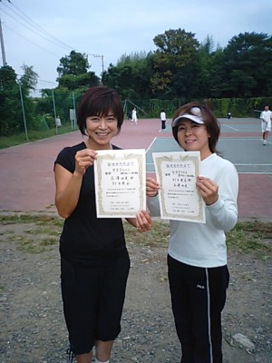 10/18(土)女子ダブルス超初〜初級優勝