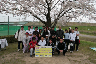 ギネスに挑戦！4/4(土)別会場男子ダブルス初級/女子ダブルス初級集合写真