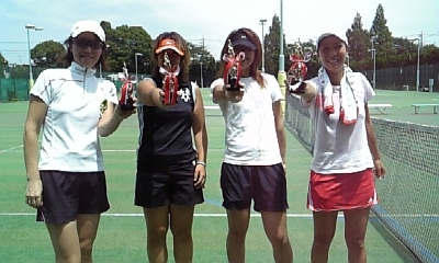 ６／23(火）サリー会場クィーンズカップ(女子ダブルス団体戦オープン)第１回大会優勝写真