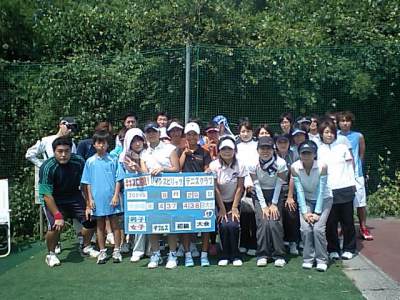 ギネスに挑戦！8／29(土)本会場男子ダブルス＆女子ダブルス・初級集合写真