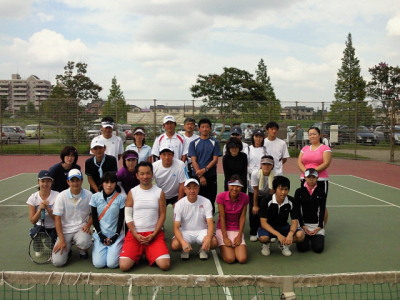 9／23(水)ミックスダブルス初級大会集合写真〈吉川会場〉