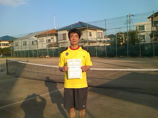 04/25(日) 男子シングルス 中級 優勝＜東雲テニスクラブ＞
