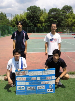 06/21(月) 男子シングルス オープン＜インスピリッツテニスクラブ＞